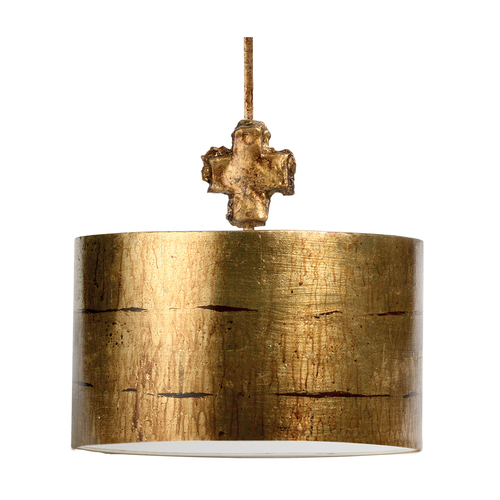 Kontrola Závěsná lampa Fragment 1 - zlatá Elstead