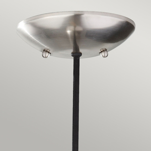 Beso 1 Light Mini Pendant Lamp - kartáčovaná ocel Elstead small 1