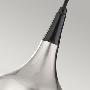 Beso 1 Light Mini Pendant Lamp - kartáčovaná ocel Elstead small 2