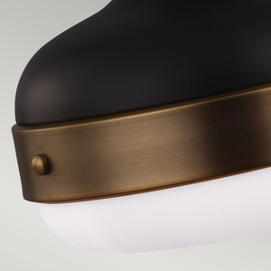 Cadence 2 Light Pendant - Dark Antique Brass/Matte Black Elstead small 3