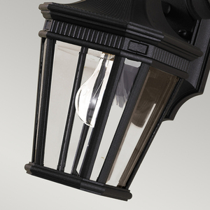 Malá nástěnná lucerna Cotswold Lane 1 Light - černá Elstead small 3