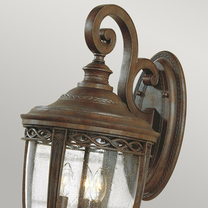 Velká nástěnná lucerna English Bridle 3 Light - British Bronze Elstead small 1