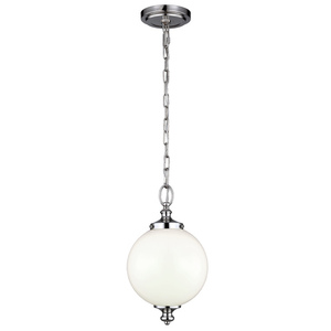 Parkman 1 Light Small Pendant - Leštěný nikl Elstead small 0
