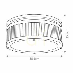 Paulson 3 Light Flush Mount Elstead small 4