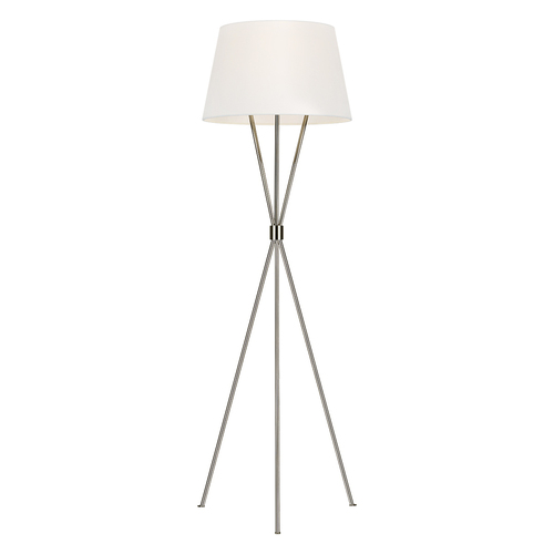 Kontrola 1 světelná stojací lampa Penny - leštěný nikl Elstead