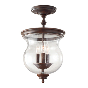 Pickering Lane 3 Light Semi-Flush Elstead small 0