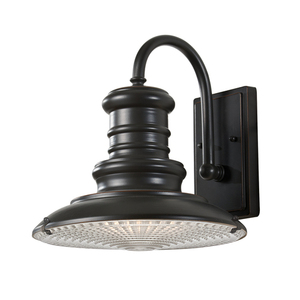 Redding Station 1 Light Medium Wall Lantern - Restoration Bronze Elstead small 0