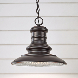 Redding Station 1 Light Medium Chain Lantern - Restoration Bronze Elstead small 1