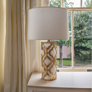 Stolní lampa Arabella 1 Light - Zlatá barva Elstead small 1