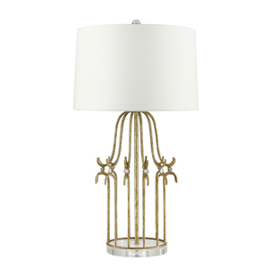1 světelná stolní lampa Stella - Zlatá barva Elstead small 0