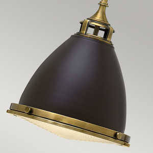 Amelia 1 Light Medium Pendant Lamp - Buckeye Bronze/Restoration Bronze Elstead. small 2