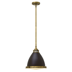 Amelia 1 Light Medium Pendant Lamp - Buckeye Bronze/Restoration Bronze Elstead. small 0
