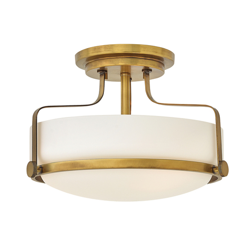 Kontrola Harper Small Semi-Flush - Heritage Brass Elstead
