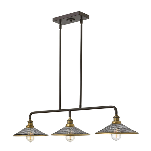 Kontrola Lustr Rigby 3 Light Island Elstead