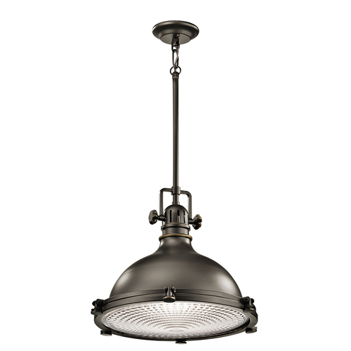 Kontrola Velká závěsná lampa Hatteras Bay 1 - Olde Bronze Elstead