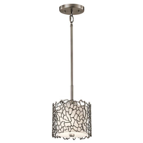 Kontrola Stříbrný korál 1 závěsná lampa Elstead