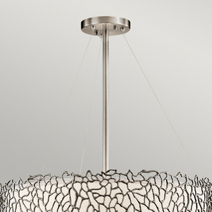 Stříbrná závěsná lampa Coral 4 Elstead small 2