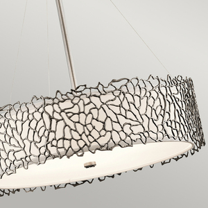 Stříbrná závěsná lampa Coral 4 Elstead small 3