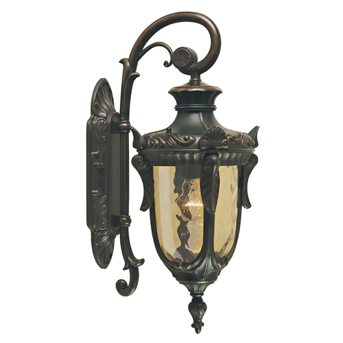 Kontrola Philadelphia 1 Light Medium Down Wall Lantern - Old Bronze Elstead