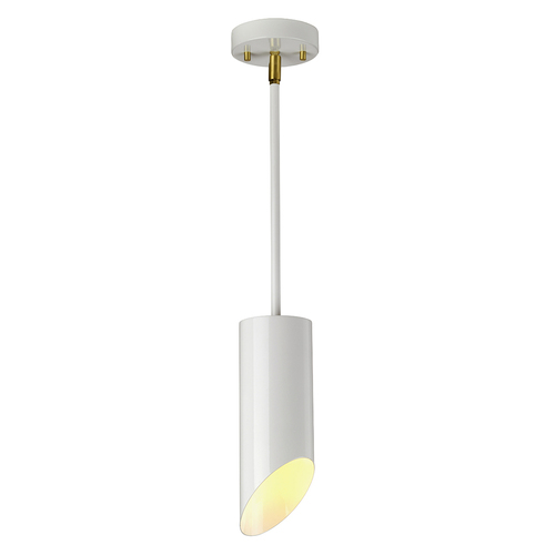 Kontrola Přívěsek Quinto 1 Light - Bílá staromosaz Elstead