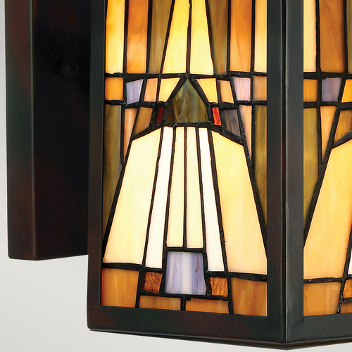 Kontrola Nástěnné svítidlo IP44 INGLENOOK 1 Medium Tiffany - Elstead