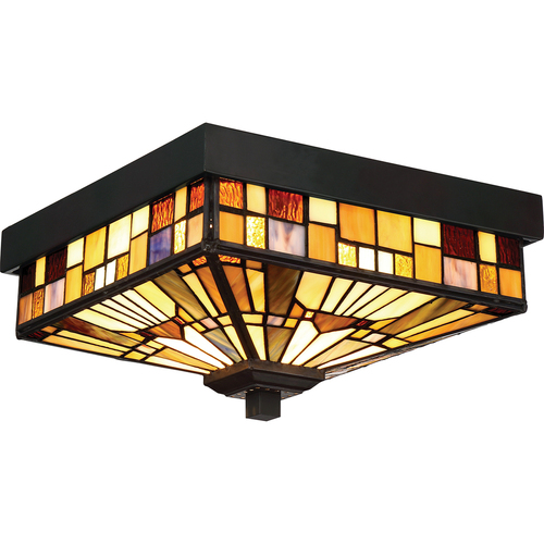 Kontrola Plafond IP44 Inglenook 2 Light Tiffany - Elstead