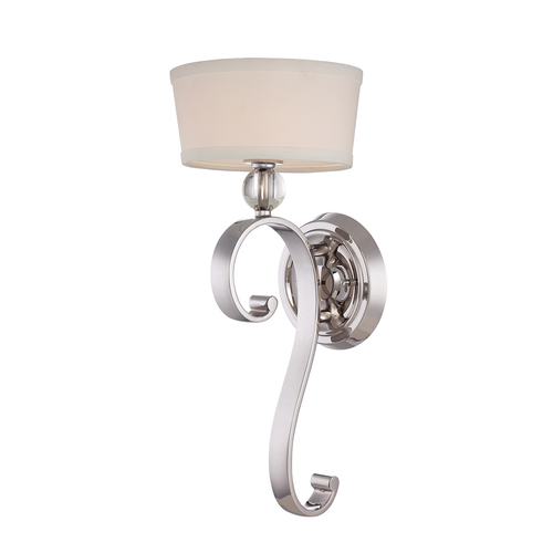 Kontrola Madison Manor 1 světelné nástěnné svítidlo - Imperial Silver Elstead