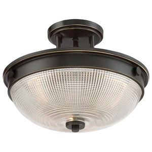Mantle 2 Light Semi-Flush - Palladian Bronze Elstead small 2