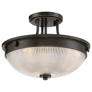 Mantle 2 Light Semi-Flush - Palladian Bronze Elstead small 3