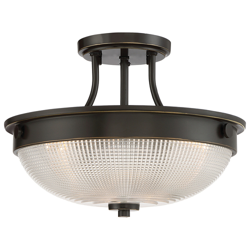 Kontrola Mantle 2 Light Semi-Flush - Palladian Bronze Elstead
