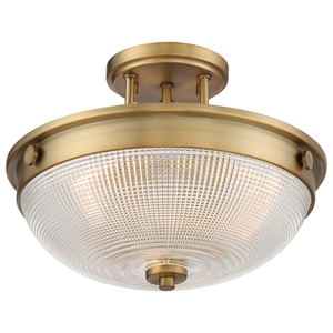 Mantle 2 Light Semi-Flush - zvětralá mosaz Elstead small 2