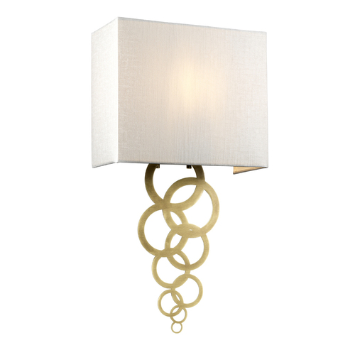 Kontrola Rosa Medium 1 Light Wall Light - Aged Brass Elstead
