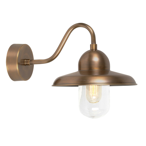 Kontrola Nástěnná svítilna Somerton 1 Light - Aged Brass Elstead