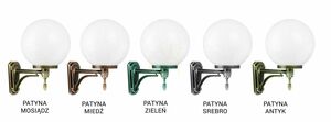 Venkovní nástěnné svítidlo SU-MA KULE Classic černá patina K 3012/1/K 300 U small 4