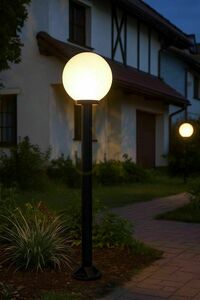 Venkovní stojací lampa SU-MA KULE K 5002/1/K 250 černá 175 cm small 2