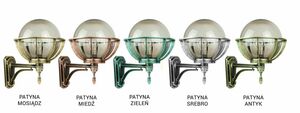 Venkovní nástěnné svítidlo SU-MA Kule s košem 250 černá patina K 3012/1/KPO 250 U small 7
