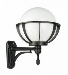 Venkovní nástěnné svítidlo SU-MA Kule s košem 250 černá patina K 3012/1/KPO 250 U small 0