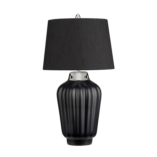Kontrola Stolní lampa Bexley - 1 světelný zdroj - černá/leštěný nikl Quintiesse