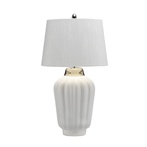 Stolní lampa Bexley - 1 světelný zdroj - bílá/leštěný nikl Quintiesse small 1