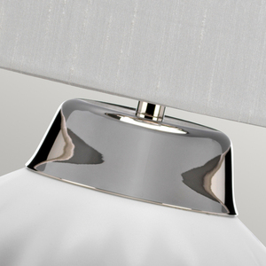 Stolní lampa Bexley - 1 světelný zdroj - bílá/leštěný nikl Quintiesse small 2