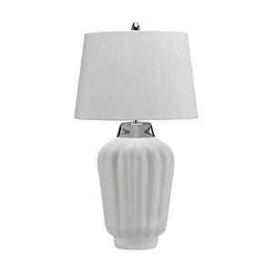 Stolní lampa Bexley - 1 světelný zdroj - bílá/leštěný nikl Quintiesse small 0