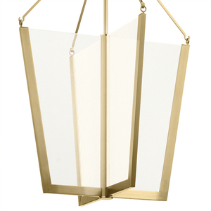 Velké závěsné LED svítidlo Quintiesse Calters QN-CALTERS-P-L-CG šampaňské zlato small 1