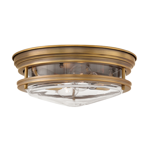 Kontrola Plafond Hadrian - 2 světelné zdroje - Čiré sklo - Broušený bronz Quintiesse