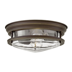 Hadrian plafond - 2 světelné zdroje - Průhledné sklo - Bronzový olej Quintiesse small 0