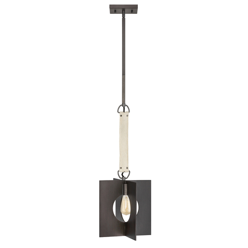 Kontrola Závěsné svítidlo Ludlow - 1 světelný zdroj - Graphite Quintiesse