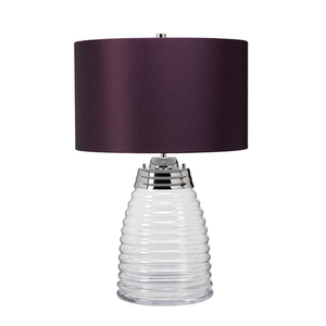 Stolní lampa Milne - 2 světelné zdroje - Fialové stínidlo Quintiesse small 1
