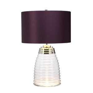 Stolní lampa Milne - 2 světelné zdroje - Fialové stínidlo Quintiesse small 2