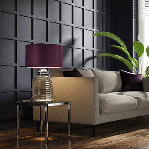 Stolní lampa Milne - 2 světelné zdroje - Fialové stínidlo Quintiesse small 5
