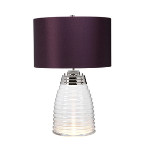 Stolní lampa Milne - 2 světelné zdroje - Fialové stínidlo Quintiesse small 0