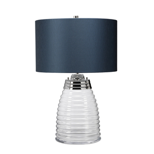 Stolní lampa Milne - 2 světelné zdroje - Tmavě modré stínidlo Quintiesse small 1